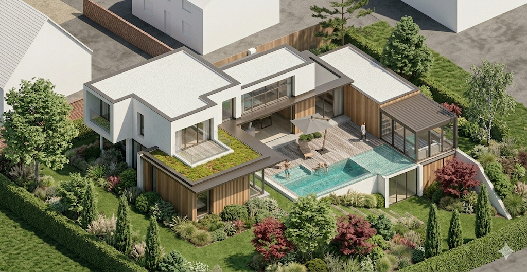 Création d&rsquo;une villa contemporaine de 300 m2 – Picardie